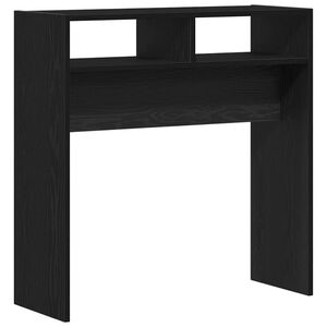 vidaXL Konsolinis stalas Juodas ąžuolas 78 x 30 x 80 cm
