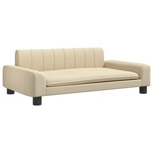 vidaXL Vaiki&scaron;ka sofa, kreminės spalvos, 90x53x30cm, audinys