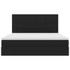 vidaXL Lova su daiktų laikymo vieta ir čiužiniu Juoda 160 x 200 cm