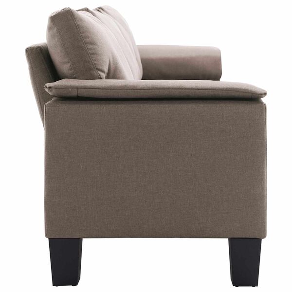 vidaXL Sofa Taupe Keturvietis audinys