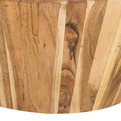 vidaXL Kavos staliukas, skersmuo 65x31cm, akacijos medienos masyvas