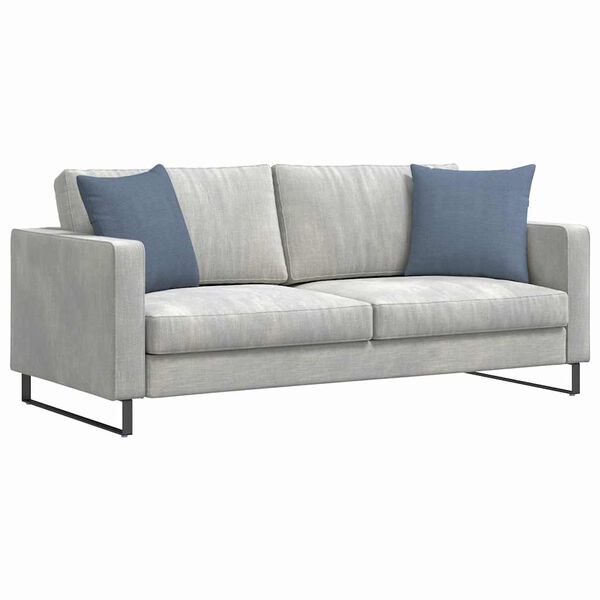 vidaXL Sofa Pagalvės 2 pcs Mėlyna 45 x 45 cm Kordūrinis audinys