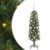 vidaXL Dirbtinė Kalėdų eglutė Žalia 120 cm PVC, plienas ir plastikas