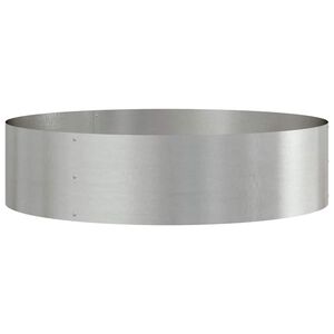 vidaXL Vazonų žiedas Sidabro 80 x 80 x 20 cm Nerūdijantis Plienas