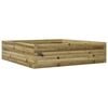 vidaXL Sodo lovelis, 90x90x23cm, impregnuota pu&scaron;ies mediena