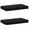 vidaXL 2 dalių suoliuko pagalvės VUGHT 2 pcs 100% poliesteris Juoda