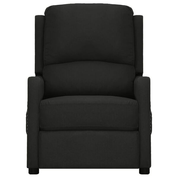 vidaXL Elektrinis atlo&scaron;iamas krėslas, juodos spalvos, audinys