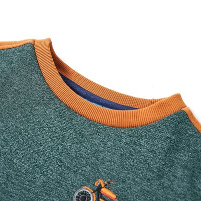 Vaikiškas sportinis megztinis, tamsiai žalios mišinys, 92 dydžio
