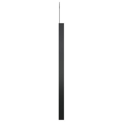 vidaXL Pakabinamas veidrodis su kabliuku, juodos spalvos, 50cm