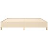 vidaXL Lovos rėmas be čiužinio, kreminės spalvos, 200x200cm, audinys