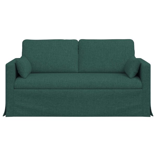 vidaXL Sofa Tamsiai žalia 158 x 78 x 80 cm audinys