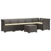 vidaXL 6-vietė Sodo Sofa Su Pagalvėlėmis Rataniniu I&scaron;vaizdu PP