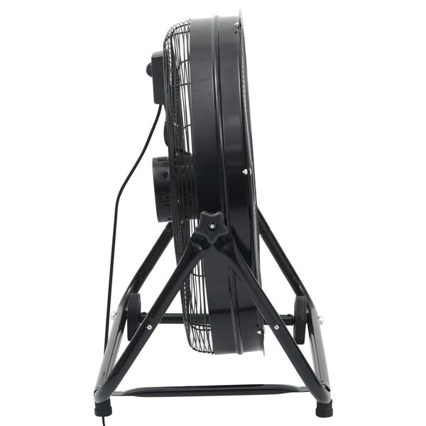 vidaXL Pramoninis ventiliatorius, juodas, 60cm, 172,5W, būgno formos