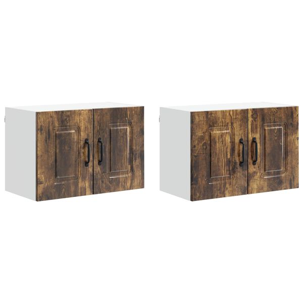 vidaXL Virtuvės spintelė Kalmar 2 pcs Rūkyta ąžuolas 60 x 31 x 40 cm