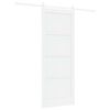 vidaXL Slankios durys 83 x 211 cm Apdirbta mediena Balta