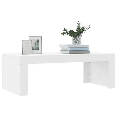 vidaXL Kavos staliukas, baltos spalvos, 102x50x36cm, apdirbta mediena