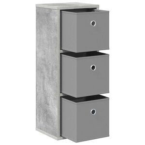 vidaXL Kabalas su stalčių Betono pilka 25,5 x 22 x 69,5 cm