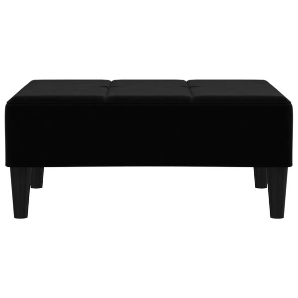 vidaXL Pakoja, juodos spalvos, 78x56x32cm, aksomas