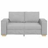 vidaXL Dvivietė sofa, debesų pilka, 120 cm, audinys