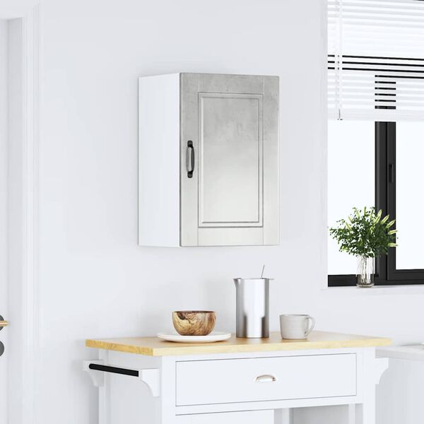 vidaXL virtuvės sieninė spinta "Porto" Betoninė pilka