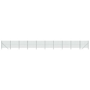 vidaXL Vielinė tinklinė tvora, žalia, 1,6x25m, galvanizuotas plienas