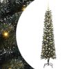 vidaXL Dirbtinė Kalėdų eglutė Žalia 180 cm PVC, plastikas ir plienas