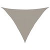 vidaXL Saulės skėtis, 160 g/m&sup2;, trikampė, &scaron;viesiai pilka, 2,5x2,5x3,5 m, HDPE