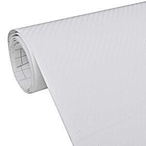 vidaXL 3D Automobilio plėvelės, 2vnt., baltos, 100x150cm