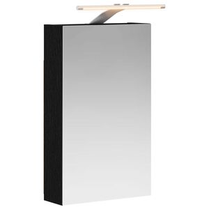 vidaXL Vonios veidrodžio spinta Juodas ąžuolas 30 x 10,5 x 50 cm
