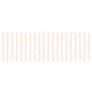 vidaXL Užuolaidų girlianda 400 LED &Scaron;ilta balta 600 x 200 cm