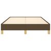 vidaXL Lovos rėmas be čiužinio, tamsiai rudas, 120x190cm, audinys