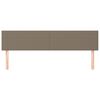 vidaXL Galvūgalis, 2vnt., taupe spalvos, 80x5x78/88cm, audinys
