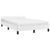 vidaXL Lovos rėmas su galvūgaliu be čiužinio, baltas, 120x200cm