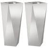 vidaXL Lovelis 2 pcs Sidabro 30 x 30 x 75 cm Nerūdijantis Plienas