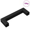 vidaXL Baldų rankena 530 vnt. Juodas 105 x 12 x 36 mm Geležis
