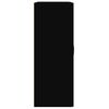 vidaXL Pakabinama sieninė spintelė, juodos spalvos, 69,5x32,5x90cm