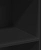 vidaXL Komoda, juodos spalvos, 70x41x124cm, apdirbta mediena