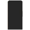 vidaXL Sieninė spintelė, juoda, 60x30x60cm, apdirbta mediena