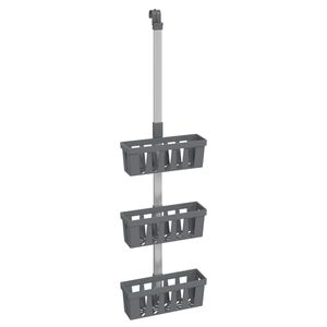 vidaXL Pakabinama du&scaron;o lentyna, 30x15x(67&ndash;105)cm, aliuminis