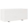 vidaXL Sodo lovelis, baltas, 110x40x49,5cm, pu&scaron;ies medienos masyvas