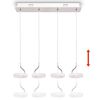 vidaXL Pakabinamas LED &scaron;viestuvas su 4 lemputėmis, &scaron;ilta balta sp.