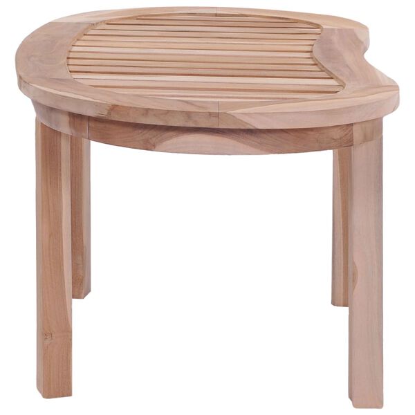 vidaXL Kavos staliukas, 90x50x45cm, tikmedžio medienos masyvas