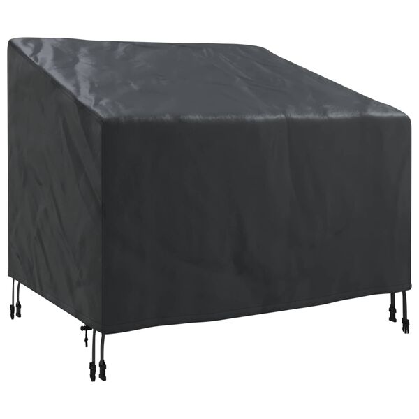 vidaXL Sodo kėdės dangtis Juoda 96 x 79 x 74 cm 600D Oksfordo audinys