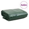 vidaXL Tentas, pilkos spalvos, 4x6m, 650g/m²