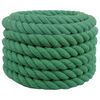 vidaXL Medvilninė virvė 60 mm 10 m Žalia 100% Medvilnė