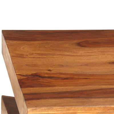 vidaXL Kavos staliukas, 90x60x30cm, rausv. dalbergijos med. masyvas