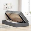vidaXL Lova su daiktų laikymo vieta ir čiužiniu Tamsiai pilka