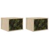 vidaXL Sieninis naktinis staliukas ELBURG 2 vnt. Sonoma ąžuolas