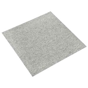vidaXL Kilimas 20 vnt. &Scaron;viesiai pilka 50 x 50 cm 100% polipropileno