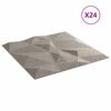 vidaXL Sienų plok&scaron;tės 24 pcs Betono Pilka 50 x 50 cm XPS Putplastis